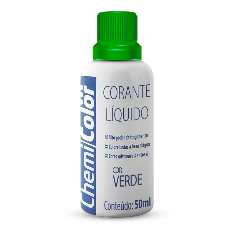 CORANTE VERDE 50ML CHEMICOLOR