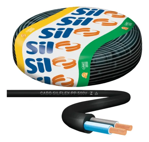 CABO FLEXIVEL PP 2X1,5MM 1MT SIL