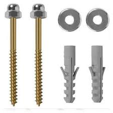 PARAFUSO LATON 2 UN C/BUCH P/BACIA 10MM GOFIX/MARTFIX