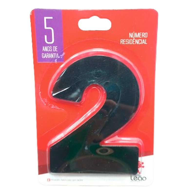 ALGARISMO ACM PT N¦ 2 12CM LEÃO