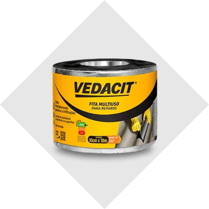 FITA MULT ALUM 10CMX10MT (RL) VEDACIT/TECRYL