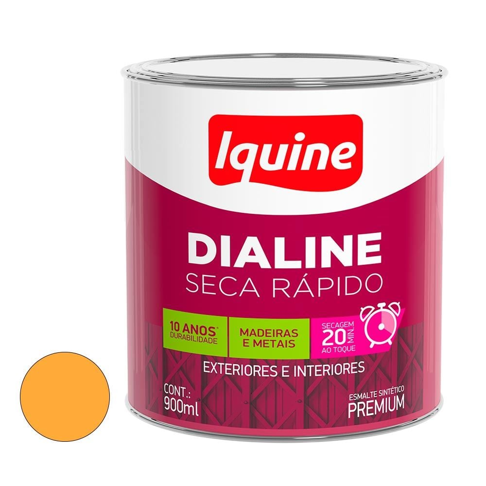 TINTA ES DIALINE LARANJA 0,9L IQUINE