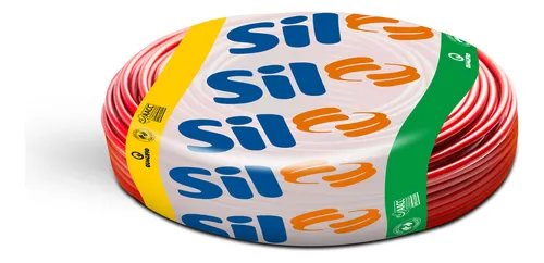 CABO FLEXivel 4,0MM CARR VERMELHO 1MT SIL