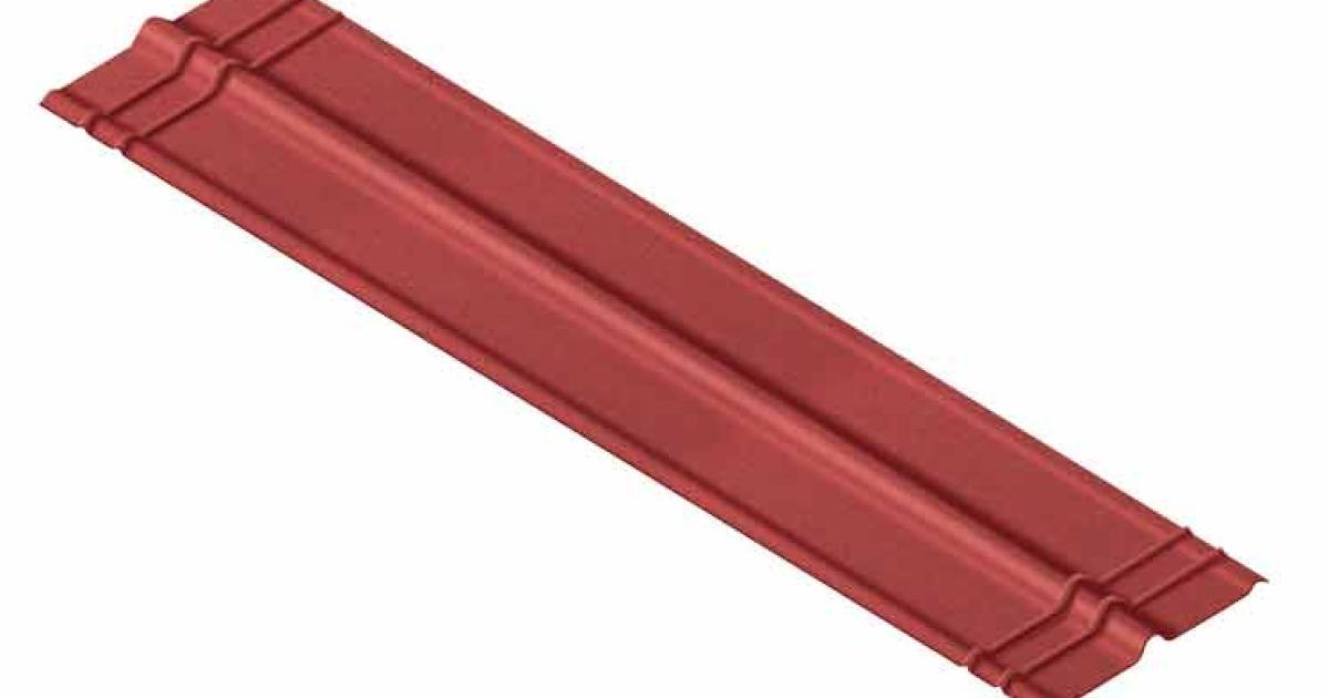 CUMEEIRA VERMELHA 200X48CM ONDULINE