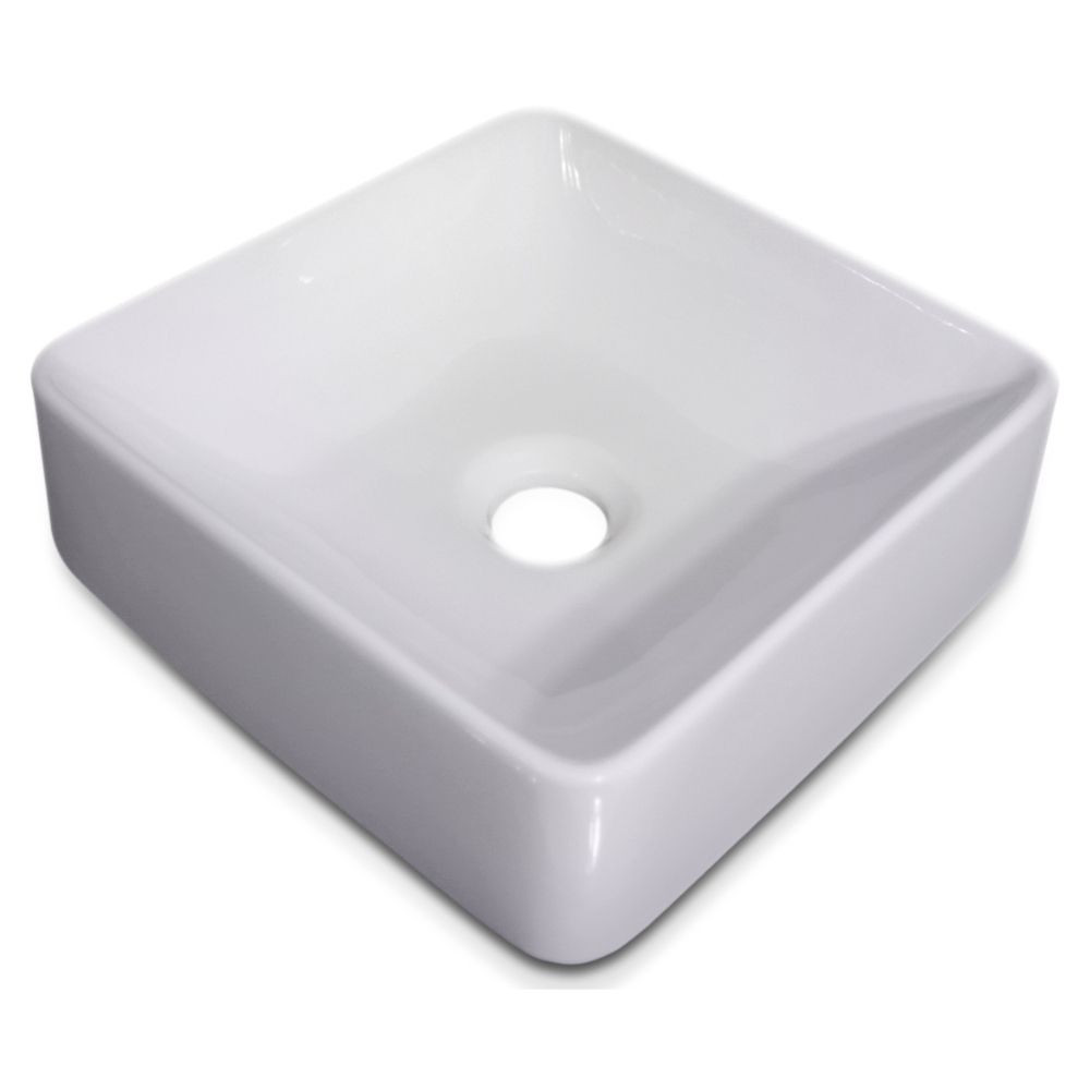 CUBA SOBREPOR DX BARCELONA BRANCA 31X31CM BELLA PIA