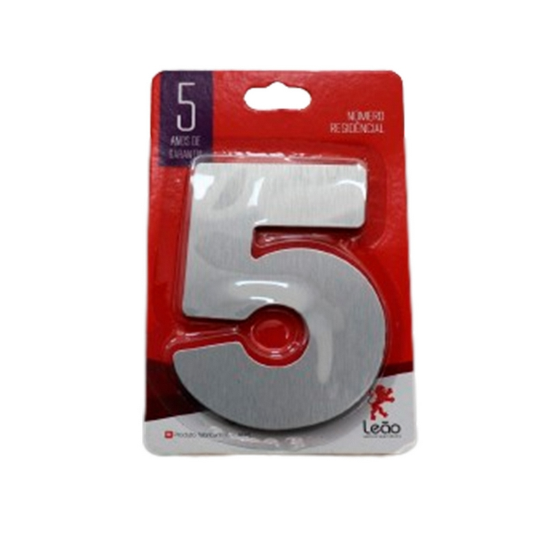 ALGARISMO ACM ESC N¦ 5 12CM LEÃO