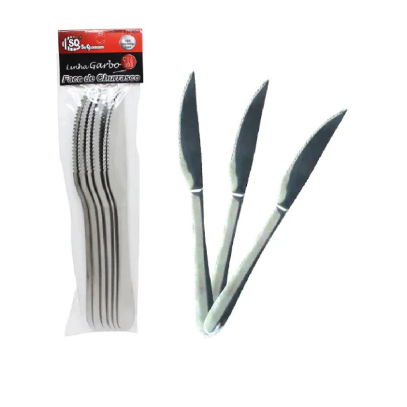 FACA CHURRASCO GARBO 6PCS SQ