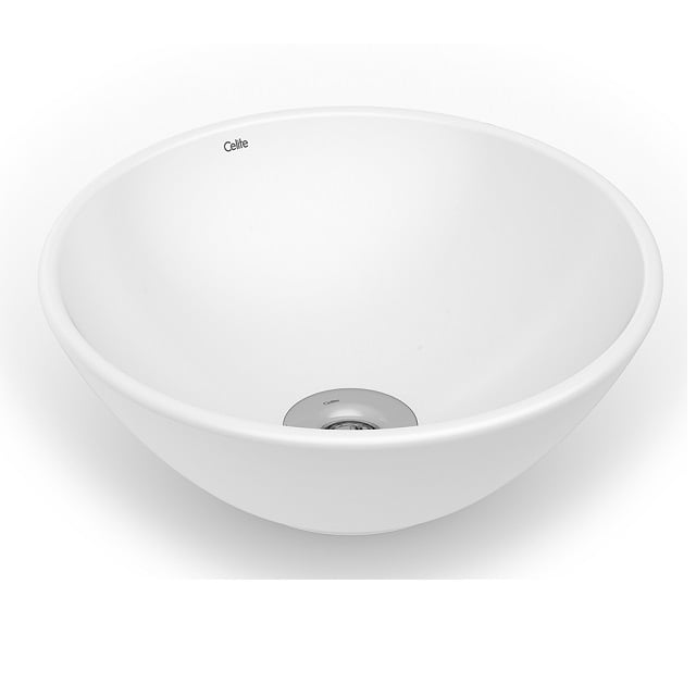 CUBA SOBREPOR DX REDONDA BRANCA 37CM BELLA PIA