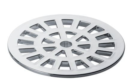 GRELHA REDONDA CROMADA 100MM HERC 2807