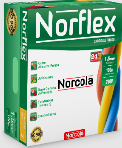 CABO NORFLEX 1,5MM CARR VD 1MT NORCOLA