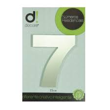 ALGARISMO ALUM N¦ 7 15CM DECORE