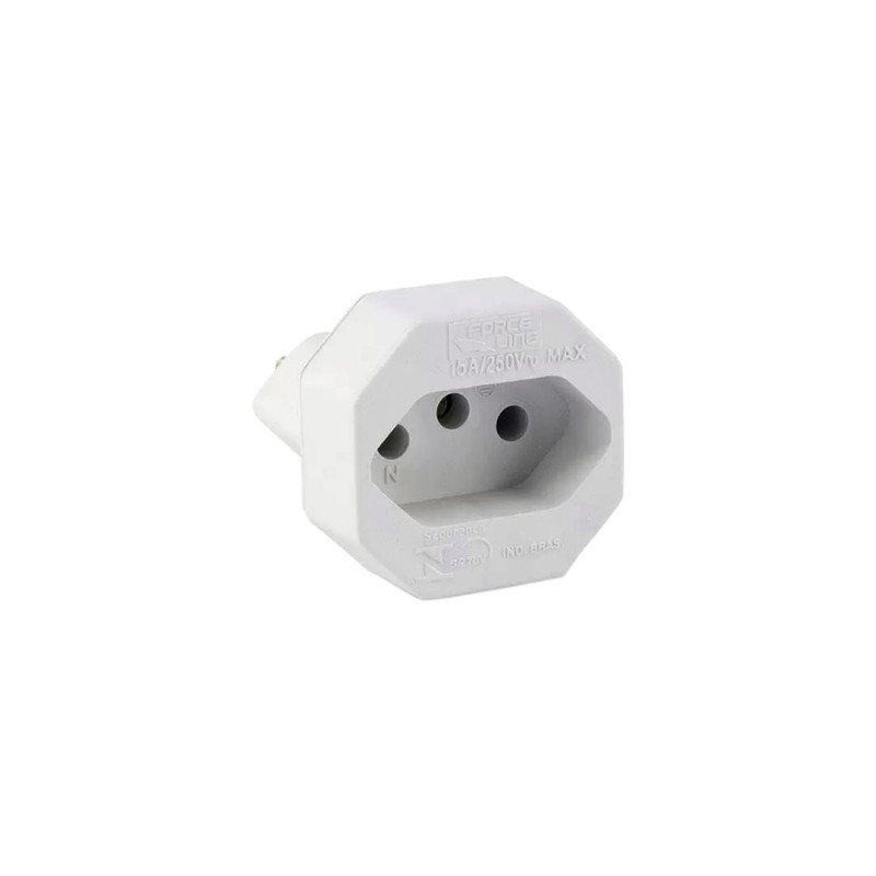 ADAPTADOR PLUG 3P PBX2P CH+T 15A FORCE LINE