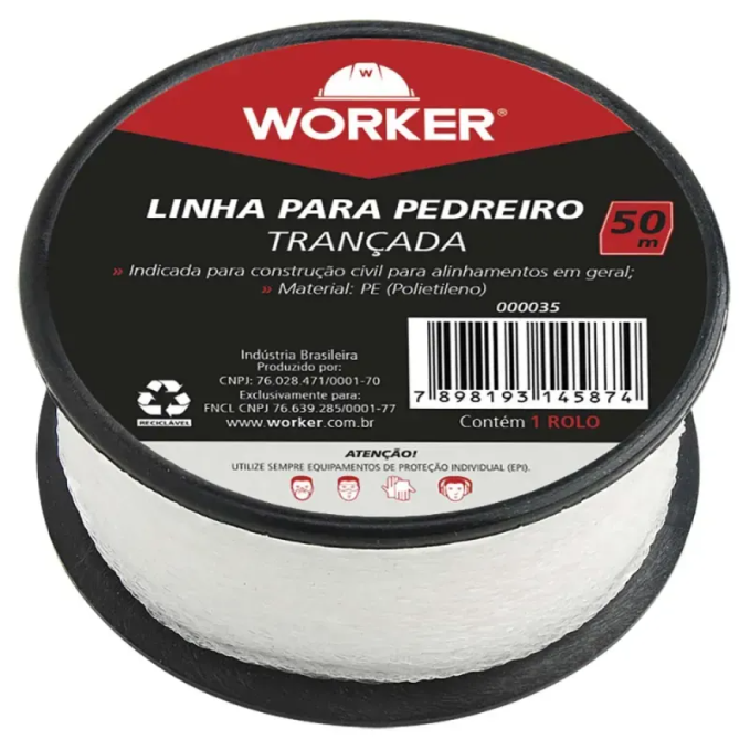 LINHA P/PEDREIRO 50MT WORKER