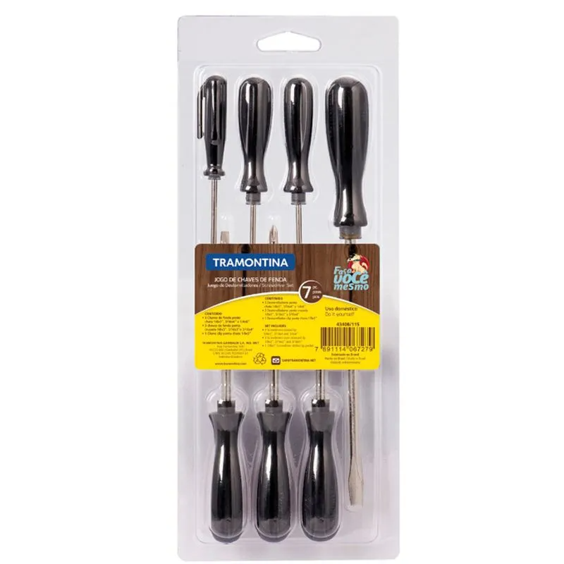 JOGO CHAVE FENDA 7PC TRAMONTINA