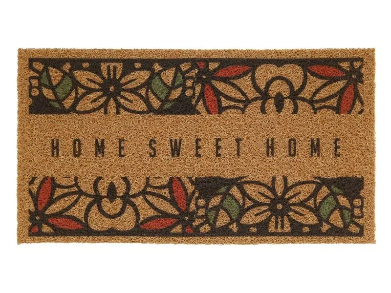 TAPETE VINIL TERRAL FLORES 40X75CM KAPAZI