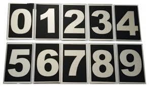 ALGARISMO VIDRO PRETO N° 0 10X15 SUPER VIDROS