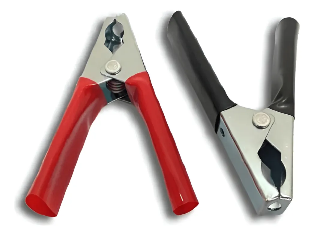 GARRA JACARE CLIP VERMELHO 100A WORKER