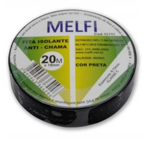 FITA ISOLANTE 10MT PRETA MELFI