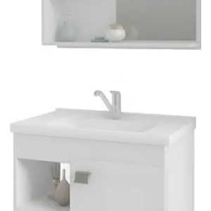 GABINETE WC+ESP 100%MDF LOTUS BRANCO 55CM MGM