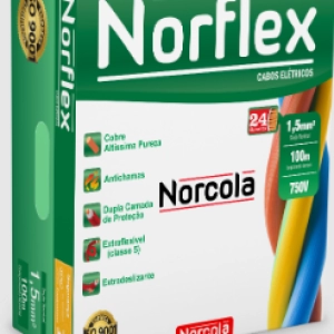 CABO NORFLEX 1,5MM CARR VD 1MT NORCOLA