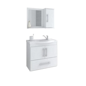 GABINETE WC+ESP ATENAS BRANCO 65X60CM MGM