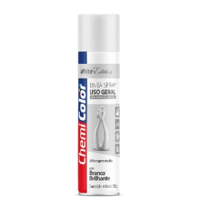 TINTA SPRAY BRANCO BRILHANTE 400ML CHEMICOLOR