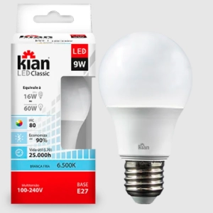 LAMPADA LED BULBO 9W KIAN