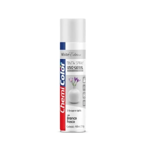 TINTA SPRAY BRANCO FOSCO 400ML CHEMICOLOR