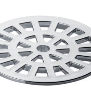 GRELHA REDONDA CROMADA 100MM HERC 2807