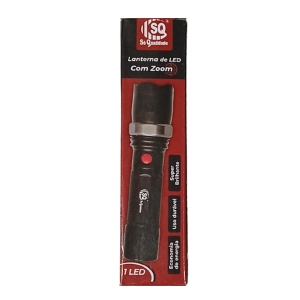 LANTERNA LED C/ZOOM A PILHA 145MM SQ