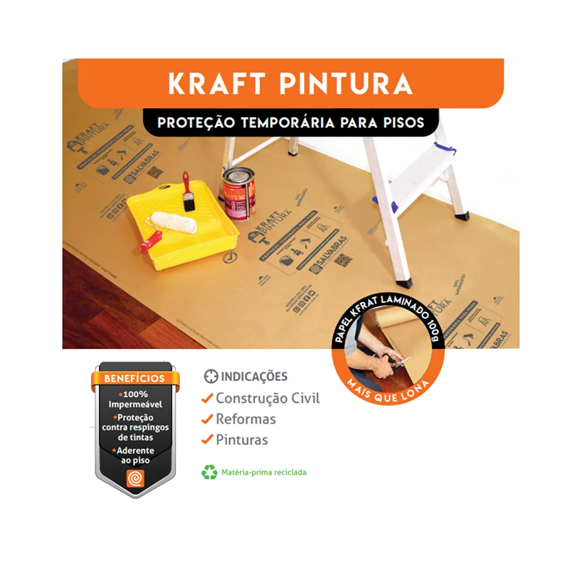 KRAFT PINTURA 1,00M X 25M SALVABRAS